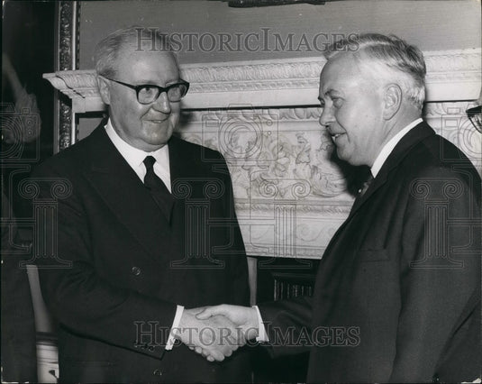 1969 Italy President Giuseppe Saragatm UK PM Harold Wilson - Historic Images