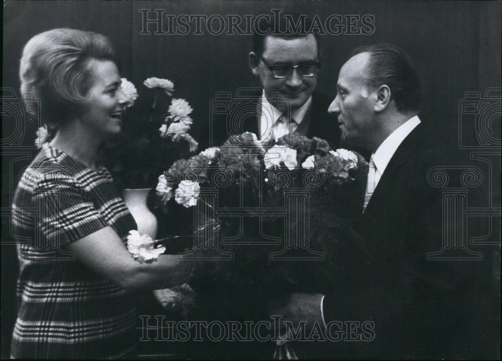 1967 Press Photo President Parliament Mr. Sickert &amp; Lord Mayor &amp; Mrs Schultz - Historic Images