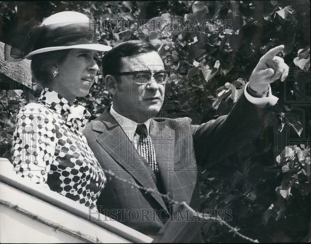 1973 Press Photo West Berlin&#39;s Mayor, Klaus Schultz &amp; Princess Anne - KSB52367-Historic Images