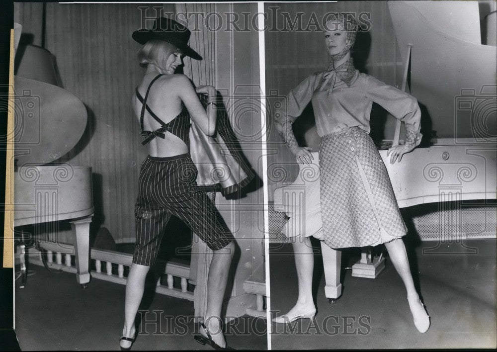 1965 Press Photo Models are Wearing Beach Boy" and "Hit". "Beach" - KSB52461-Historic Images