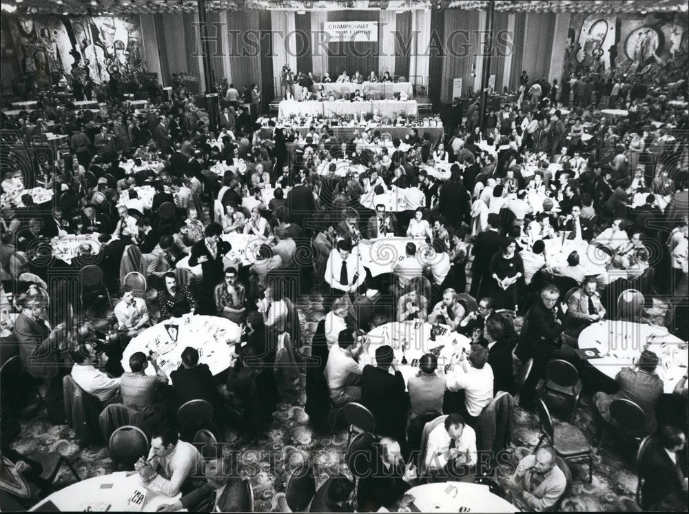 1977 Press Photo Pipe Smoking Championship Switzerland - KSB52495-Historic Images