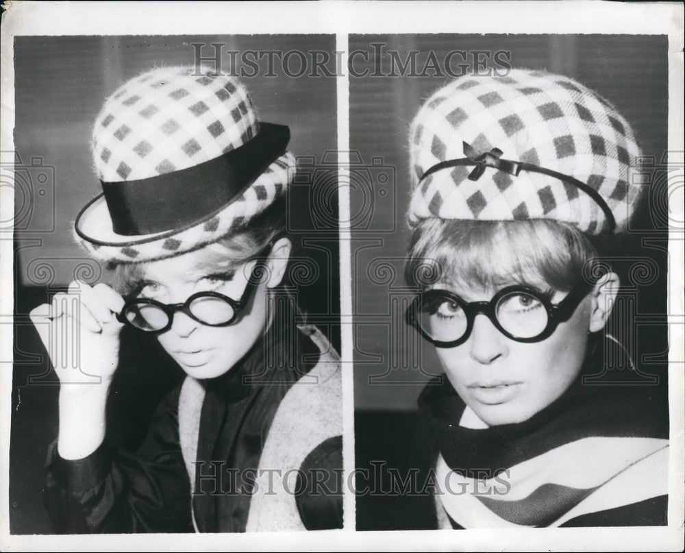 1962 Press Photo Hats from Millinery Institute of Great Britain Worn by S Kendal-Historic Images