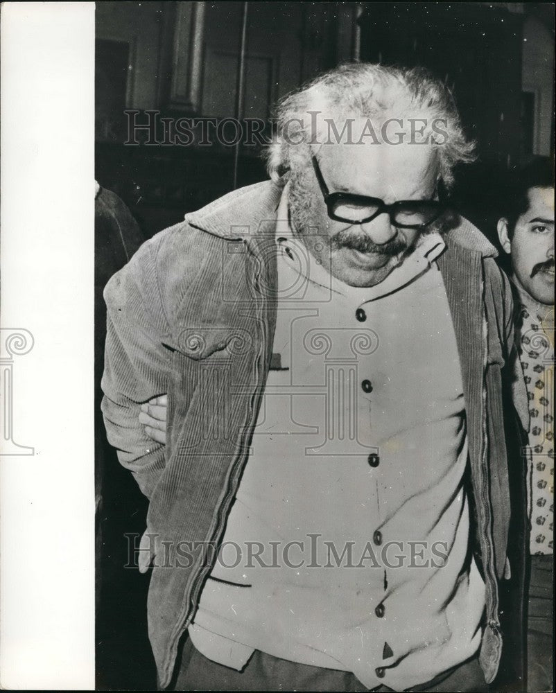 1972 Press Photo heroin smuggler Francois Chiappe caught in Buenos Aires - Historic Images