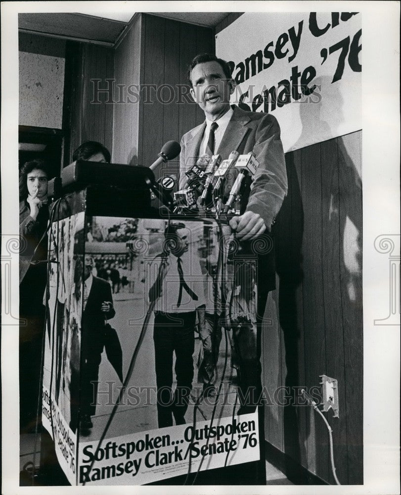 1976 Ex Atty Gen Ramsey Clark runs for Senate seat - Historic Images