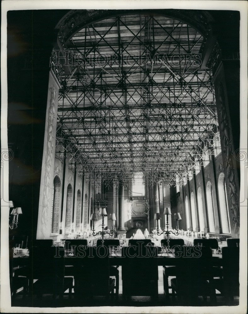 1958 Restoration work of the Painted hall - Greenwich - Historic Images