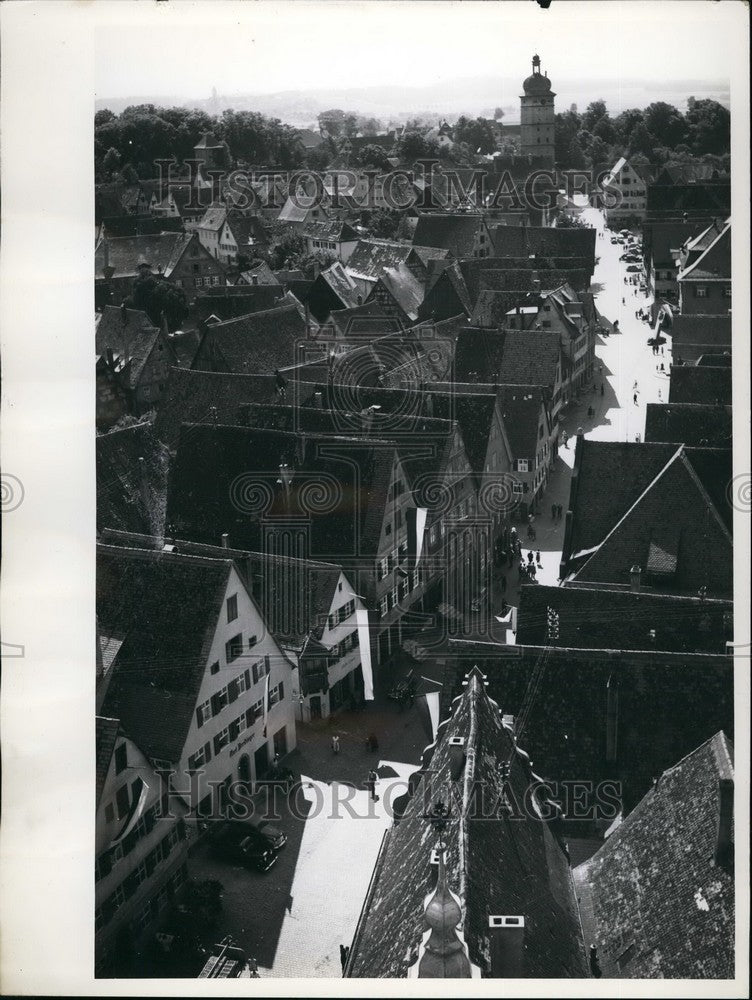 Press Photo View of 1000 years old Dinkelsbueld town - KSB52873-Historic Images