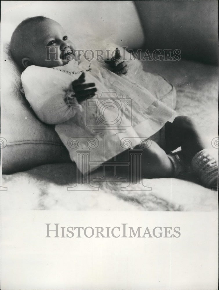 Press Photo Baby Princess Astrid of Belgium - Historic Images