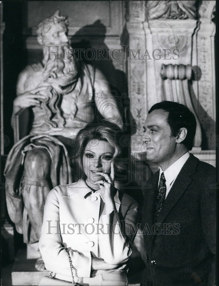 1969 Actress Sylva Koscina and Maurice Ronlt - Historic Images