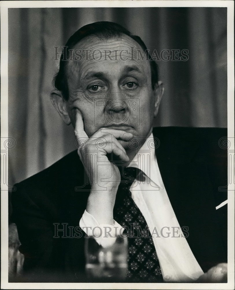 1978 Press Photo Hans - Dietrich Genscher at UN - Press Conference on Namibia - Historic Images