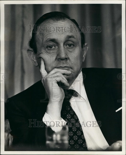 1978 Press Photo Hans - Dietrich Genscher at UN - Press Conference on Namibia - Historic Images
