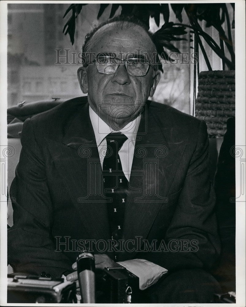 1977 Press Photo Sec.Gen. Spanish Communist Party ,Santiago Carillo - KSB53211-Historic Images
