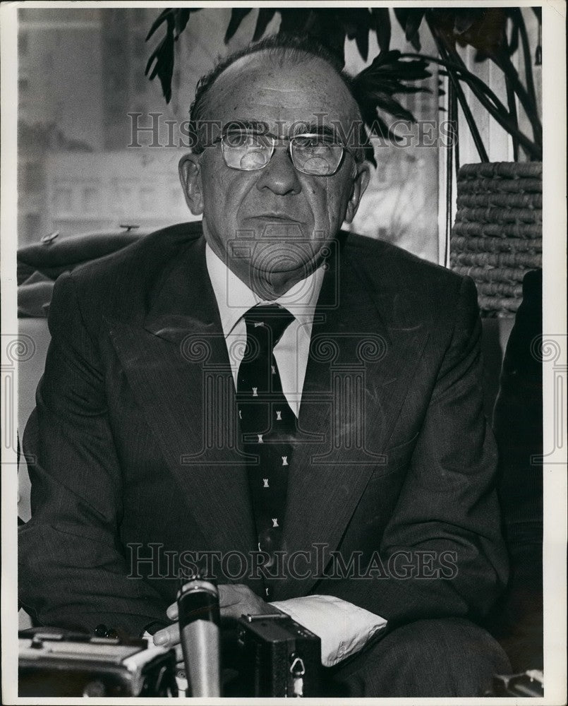 1977 Press Photo Sec.Gen. Spanish Communist Party,Santiago Carillo - Historic Images
