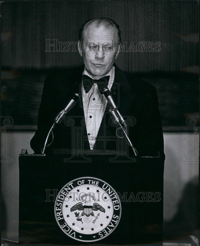 1974 U.P. Gerald Ford American Jewish Compress Dinner New York Hilto - Historic Images