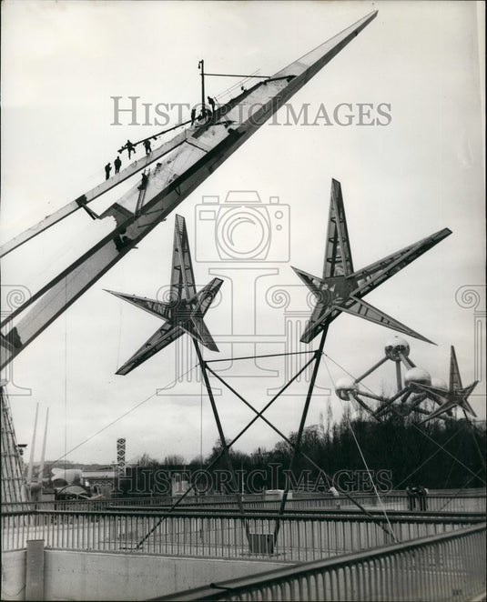 1958, French Pavilion - at the Brussels Universal Exhibition - Historic Images