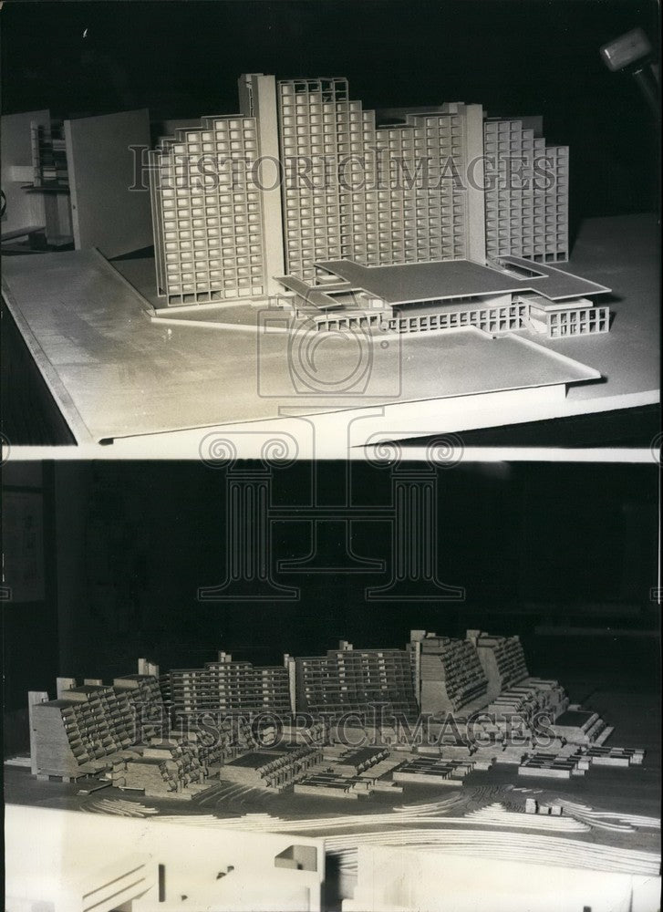 1968, Model of Munich Olympia - Building - Center - KSB53635 - Historic Images