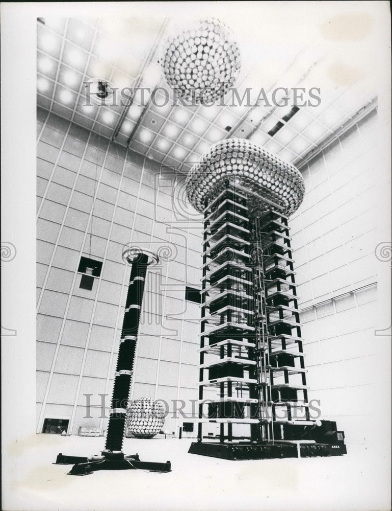 Press Photo A 6,400,000-volt impulse generator - Historic Images