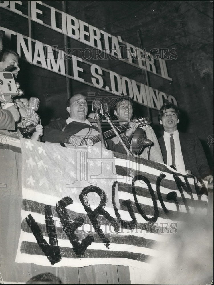 1965, Communist Lead Protest Against US Involvement in Veitnam - Historic Images