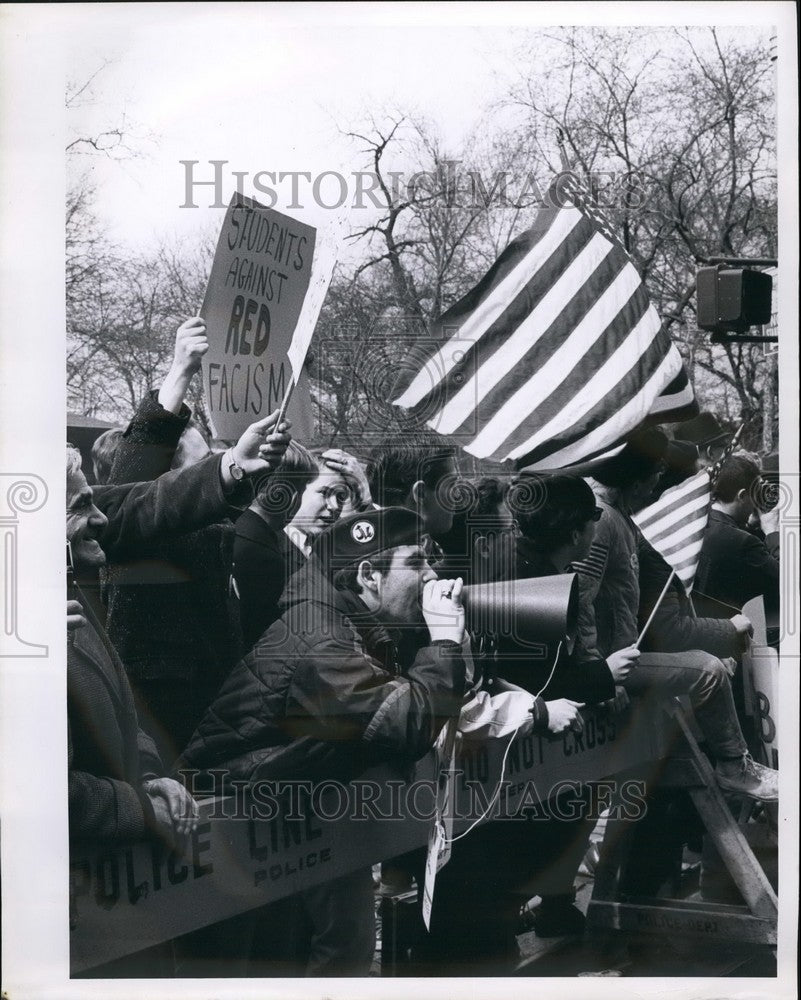 1966 Opponents at the Anti Vietnam Demonstration - Historic Images