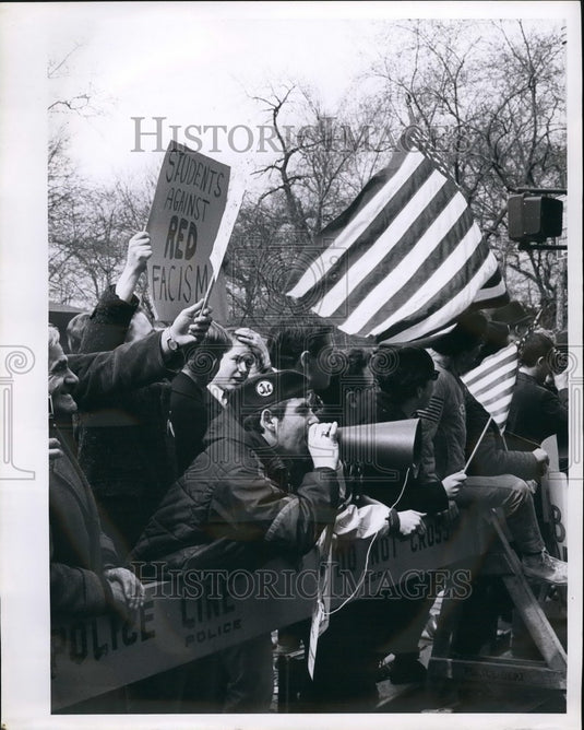 1966 Opponents at the Anti Vietnam Demonstration - Historic Images