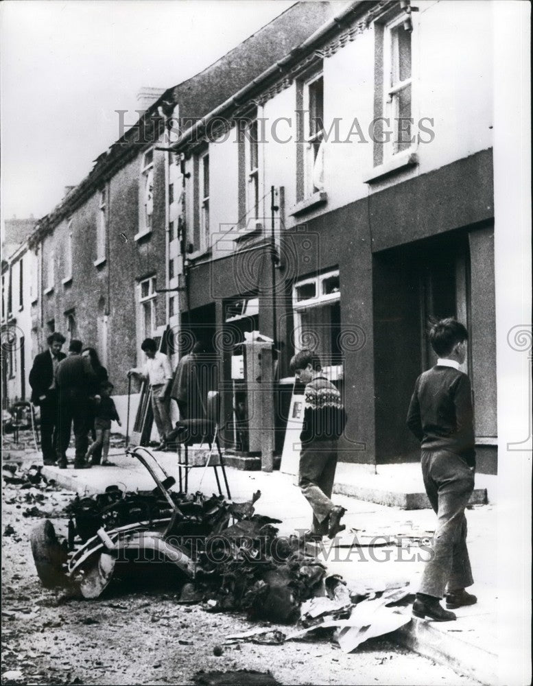 1972 six killed bomb explosion Village Claudy scene remains car used - Historic Images