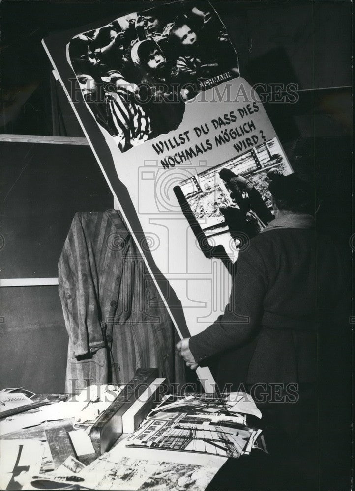 1961, &quot;Do You Want That This Should Happen Again?&quot; Sign From Exhibit - Historic Images