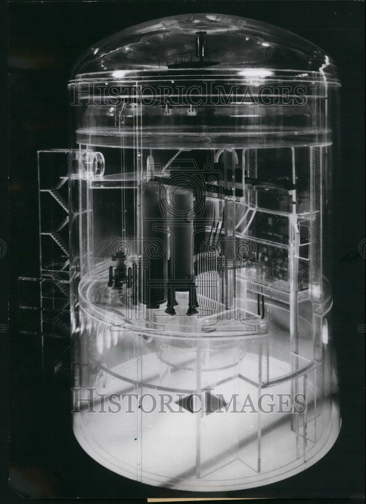 1961 German research reactor Karlsruhe model - Historic Images