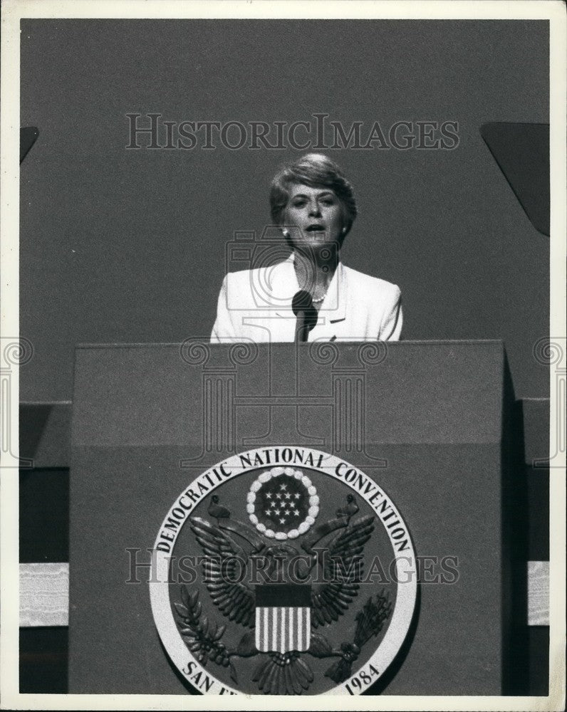 Press Photo Rep. Geraldine Ferrero Democratic National Convention - Historic Images