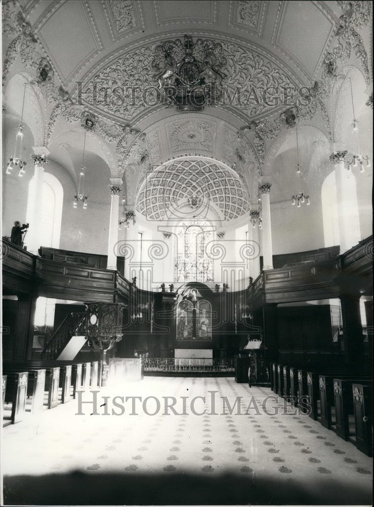 Press Photo St. Clement Danes Church of the Royal Air Force - Historic Images