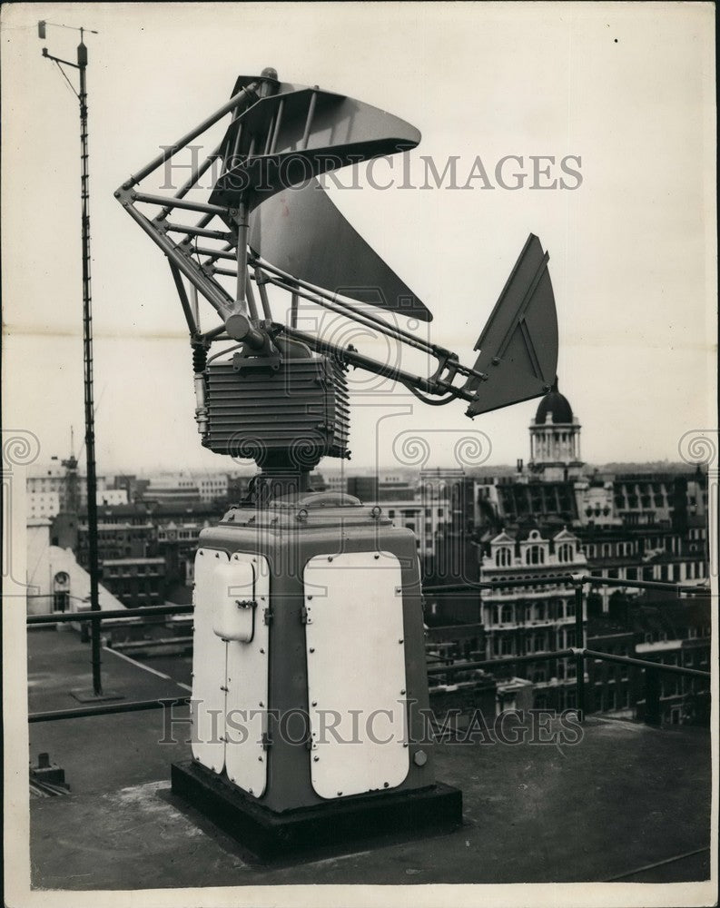 1955 Press Photo Radar Scanner As Aid To Weather Forecasting - KSB55069 - Historic Images