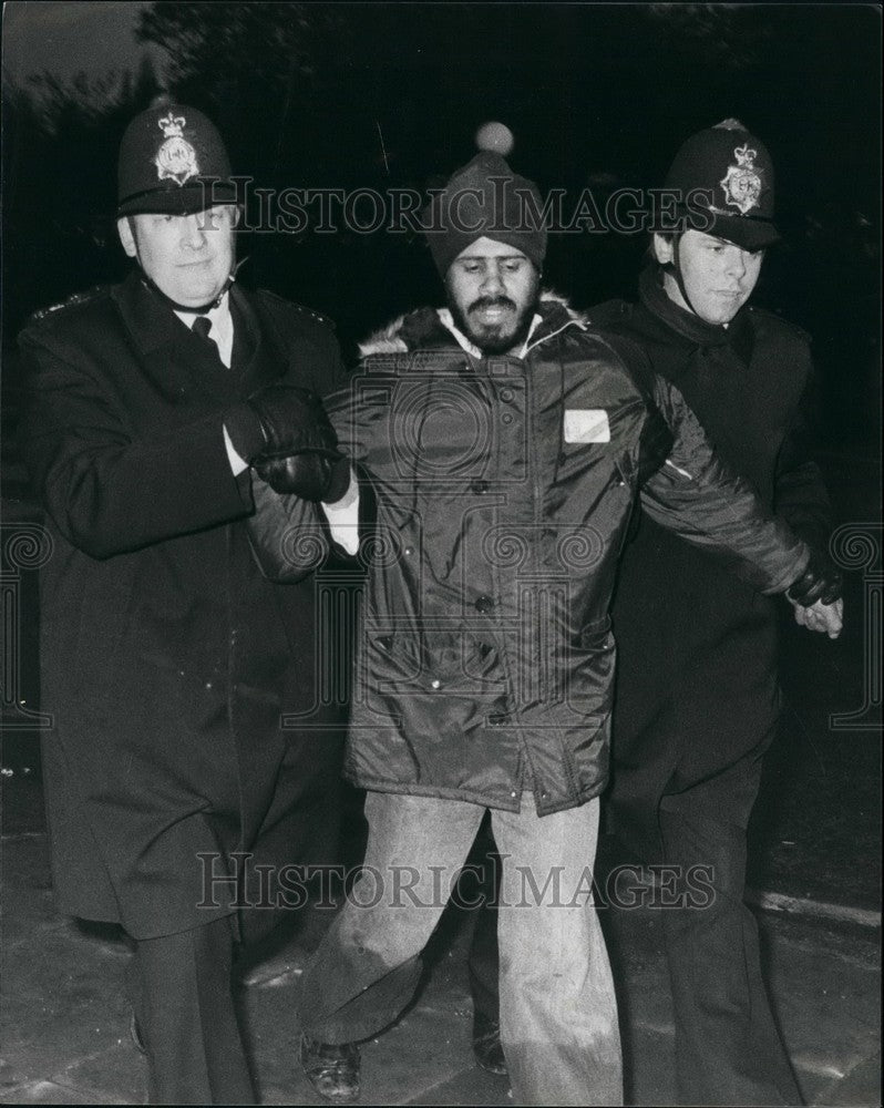 1979 Asian Prtestor is Arrested by the Police During the Riots Londo - Historic Images