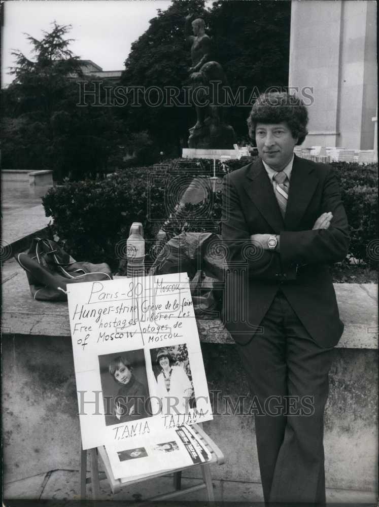 1980 Press Photo Soviet Dr. Edouard Lozansky on Hunger Strike for Family in USSR - Historic Images