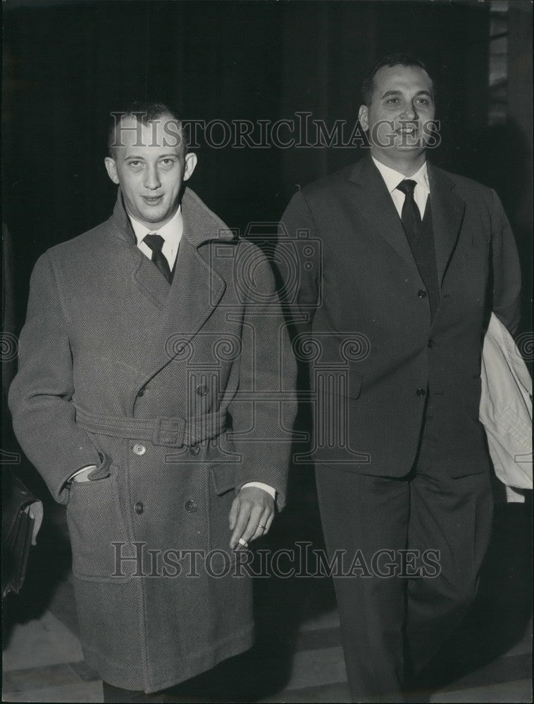 Press Photo Jean-Jacques Susini And Dr. Perez Arriving At Law Courts - KSB55891 - Historic Images