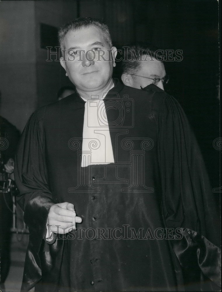 1960, M. Baille at The Barricades Revolt Trial in Paris - KSB55893 - Historic Images