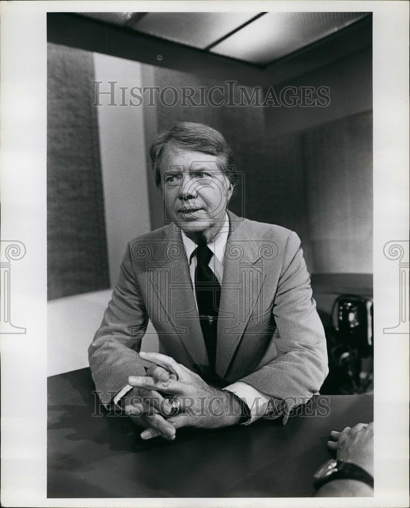 1976 Press Photo Democratic Presidential Candidate Jimmy Carter - KSB56215 - Historic Images