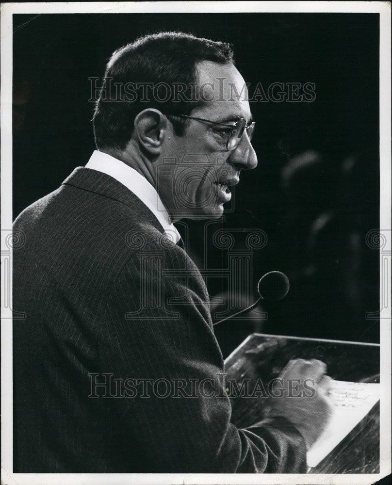 1982 Lt. Governor Mario Cuomo During Debate Plaza Hotel New York - Historic Images