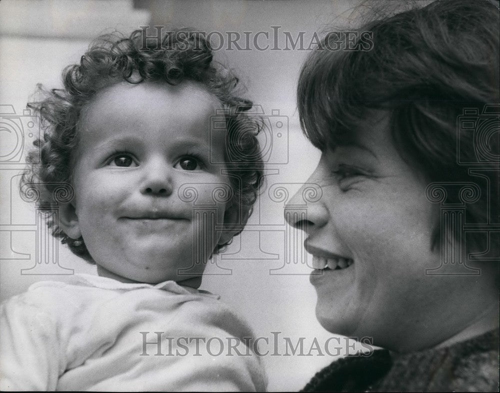 1966  President  Johnson has signed a special bill for baby - Historic Images