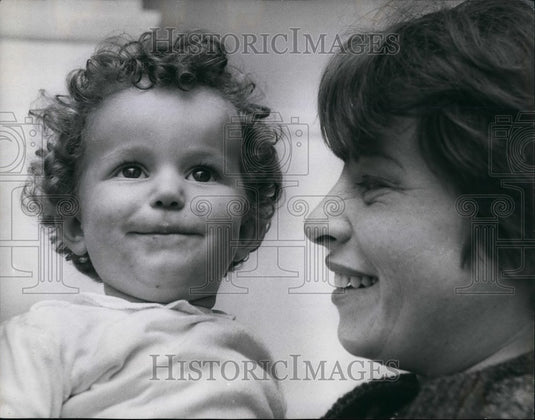 1966  President  Johnson has signed a special bill for baby - Historic Images