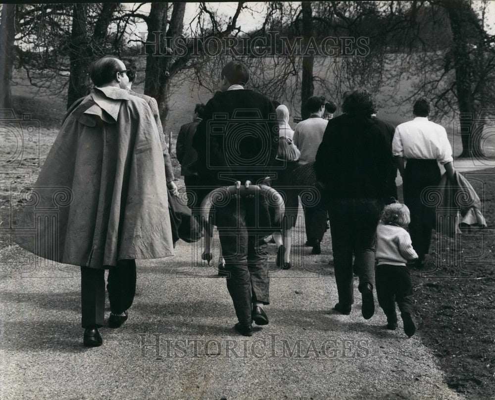 1974 Sunday bullfighters troup home after a session. - Historic Images