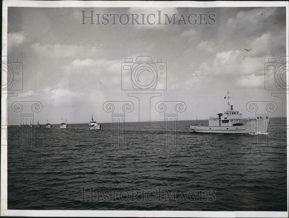 Press Photo Naval Parade in Kiel.patrol boats with a motor of 2000 HP - Historic Images