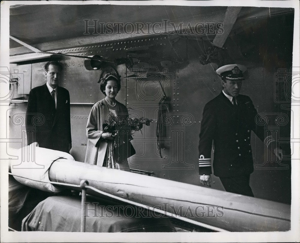 1957 Price George of Denmark& Wife Pay Visit To Danish Cadet Ship - Historic Images