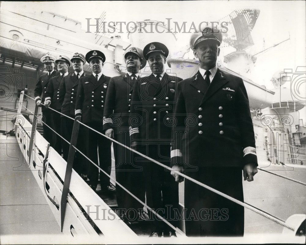 1969 Warships of NATO Standing Naval Force Atlantic Berth In Thames - Historic Images