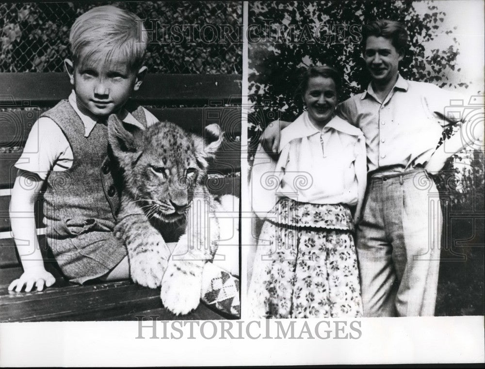 1957 Press Photo Manfred Jeschke &amp; Wife Ursula Accused of Beating Son To Death - Historic Images