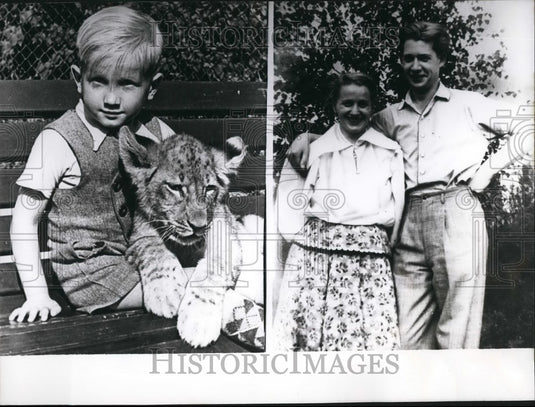 1957 Press Photo Manfred Jeschke & Wife Ursula Accused of Beating Son To Death - Historic Images