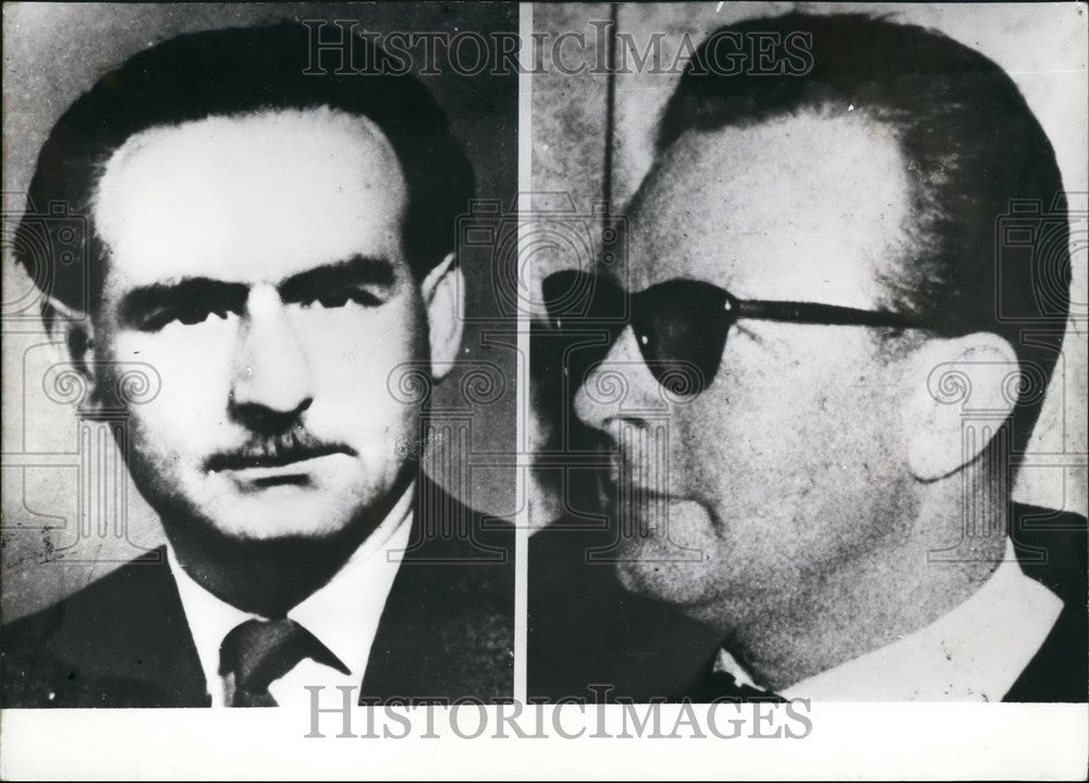 1961 Leszlo Gero (Leszlo Gero) left and Dr. Aurel Abranyi (Aurel Abranyi). - Historic Images