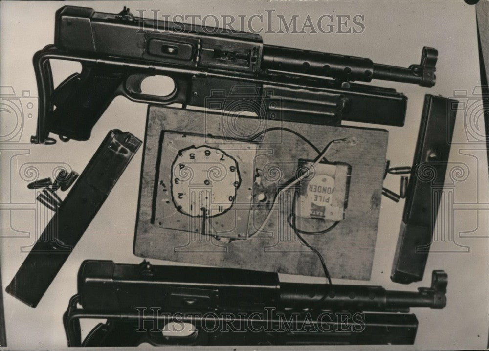 1958 France's National Liberation Front Weapons and Bomb - Historic Images