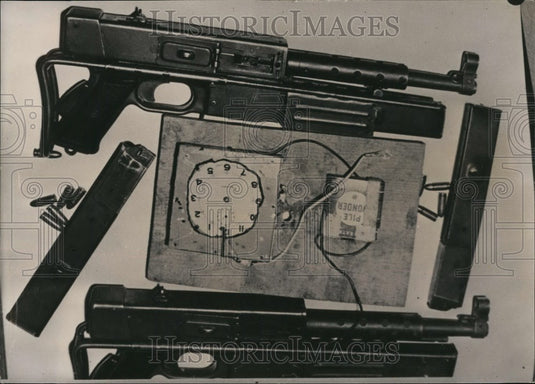 1958 France's National Liberation Front Weapons and Bomb - Historic Images