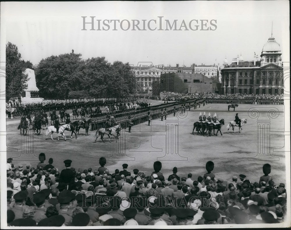 1959 First Trooping the Colour Rehearsal Held On Horse Guards Parade - Historic Images