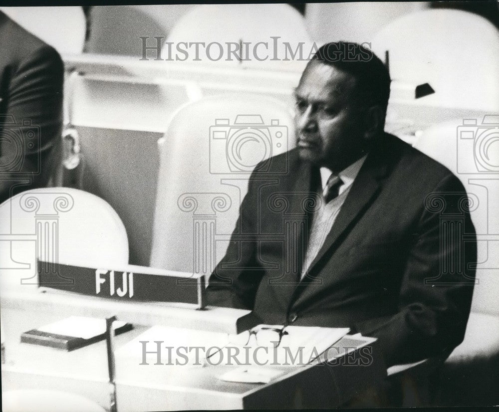 1970 Press Photo 25th. Anniversary of UN,Ambassador Semesa K. Sikivou of Fiji-Historic Images