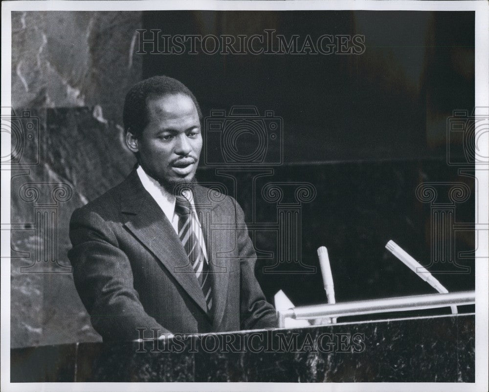 1976, J.A. Crissano, Minister for Foreign Affairs of Mozambique - Historic Images