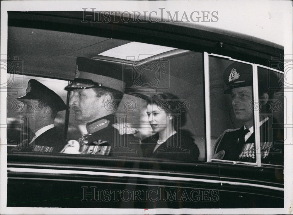 1957, Michael Parker & H.M. The Queen and the Duke of Edinburgh - Historic Images